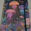 2026 Planner, Weekly and Monthly Calendar Planner Book, January 2026 - December 2026, Hardcover Spiral Planner with Monthly Tabs, Notes Pages, Perfect for Women & Men, A5 (6.4" x 8.5") - Gold