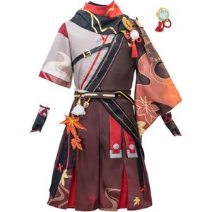 CR ROLECOS Kaedehara Kazuha Cosplay Outfit for Cosplay Costume Full Set Halloween S