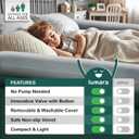 LUMARA Inflatable Bed Rail for Toddlers 2 Pack - Portable Travel Bed Bumpers for Kids Fits Twin Full Queen King Size Beds - Non-Slip Safety Guard Rails