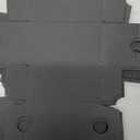 50 Pack 4x4x1'' Small Shipping Boxes, Black Corrugated Cardboard Mailers for Mailing Packaging Business (BK441-50)