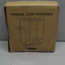 Shampoo and Conditioner Dispenser,Shower Soap Dispenser 3 Chamber No Drill Wall-Mounted Shampoo Dispenser for Shower Wall Mounted Shower Dispenser for Bathroom Hotel Large Capacity,Black