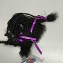 8 inch 40 Stands Sisterlocks Loc Extensions Human Hair, 0.2cm Width 100% Human Hair Micro Dreadlock Extensions, Soft Human Hair Dreads Extensions, Natural Black (8 inch 40 Strands, 1B 0.2cm)