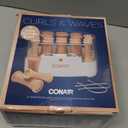 Conair Double Ceramic Hot Rollers for Long, Medium, and All Hair  Hair Curler  Hair Roller Clips Included  1/2 inch, 3/4 inch, and 1 inch Rollers