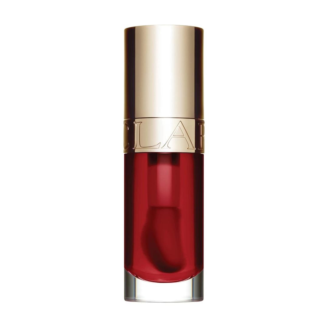 Clarins Lip Comfort Oil | Hydrating, Nourishing and Moisturizing Lip Oil | Sheer, High Shine Finish | Soothes, Comforts and Protects Lips | Visibly Plumps | 93% Natural Ingredients | 0.2 Ounces