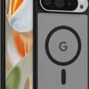 RALEAVO for Google Pixel 10/10 Pro Case Strong Magnetic Case [Compatible with Magsafe] Slim Shockproof Protective Phone Cover for Pixel 10/10 Pro Phone Case with Translucent Hard Back,Black