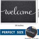 EARTHALL Funny Welcome Mats Outside/Inside 59"x35", Front Door Mat Outdoor Entrance, Indoor Outdoor Mats for Home Entrance, Funny Doormat Outside/Inside Entry, Front Porch Decor for Farmhouse, 4'11" x 2'11"