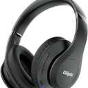 Uliptz Wireless Bluetooth Headphones, 65H Playtime, 6 EQ Sound Modes, HiFi Stereo Over Ear Headphones with Microphone, Foldable Lightweight Bluetooth 6.0 Headset for Travel/Office/Cellphone/PC (Standard, Black)