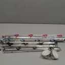 Ausemku Shower Curtain Rod Tension - 32-80 Inch Never Rust Non-Slip Spring Tension Curtain Rod No Drilling Stainless Steel Curtain Rod Use Bathroom Kitchen（Silver）