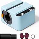 HTVRONT Auto Tumbler Heat Press - A200H Full Cup Transfer Heat Press Machine for 40 OZ Tumbler with Handle, Heat Even Cups Sublimation Machine with Adjustable Pressure & 4 Memory Modes, Blue