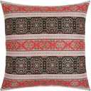 Large Farmhouse Throw Pillow Covers Red and Black - 22 x 22 Inches Decorative Kilim Pillows, Boho Room Decor for Couch, Bohemian Square Case for Patio, Shams for Diwan, for Window Seat