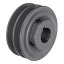 uxcell 2AK39-1 V-Belt Sheave 1"Bore 3.75"OD Double Groove Web Sheave Bored-to-Size Sheave, Cast Iron, Belt Section for 4L or A Belt