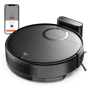 Robot Vacuum and Mop Combo, 2 in 1 Mopping Robotic Vacuum Cleaner with Schedule, Wi-Fi/App/Remote, Max Suction 2000Pa, Self-Charging, Slim, Ideal for Hard Floor, Pet Hair, Low-Pile Carpet