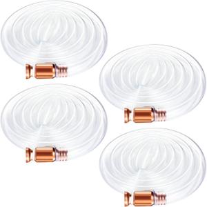 Syphon 4 Pack Siphon Hose Siphon Tube Shaker Siphon Transfer Hose Siphon Water Hose Siphon Valve Gas Siphon Pump Gas Drainer for Car Truck Fuel Water Transfer Pumping 6FT / 1/2" Valve