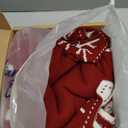 84-Inch Reversible Knit Tree Skirt with Christmas StarInspired Pointed Edge Border and Lace-Up Closures, Machine Washable Thick Acrylic Yarn, Burgundy & White