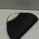 Evening Bag for Women Sparkly Handbag with Chain, Women's Shoulder Bag Pleated Clutch Purse for Wedding, Prom, Party, Color: Black Y