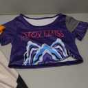 IBQ Girls Demon Singer Costume Kids 3-14 Years Pop Hunters Cosplay Outfit Set (7-8 Years/Height 47.2-51.2", Purple)