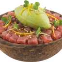 Restaurantware-Coco Casa 3.5 x 4 x 1.5 Inch Coconut Shell Bowl, 10 Durable Coconut Wood Bowls - Does Not Crack Easily, Half Shell, Coconut Smoothie Bowls, Real Coconuts, For Parties Or Catering