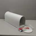 Mail Boxes for House Outside, RAINHOL White Mailboxes for Outside, Galvanized Steel Post-Mount Mailboxes, 19 x 8.7 x 6.7 Inches