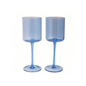 Core Home Wine Glass Set- Blue, 2 pk / 14 oz 