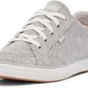 Keds Center 3 Lace Up, Sneaker Womens, Grey Jersey, 8 Medium