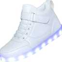 Kids Light up Shoes Led Shoes for Boys Girls USB Charging Flashing Trainers High Top Sneakers, Size 2.5