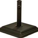 US Weight 26 Pound Umbrella Base - Cast Stone Outdoor Umbrella Stand - for Use with Umbrella Poles 1.3" to 1.8" - Designed to be Used with Patio Table - Bronze