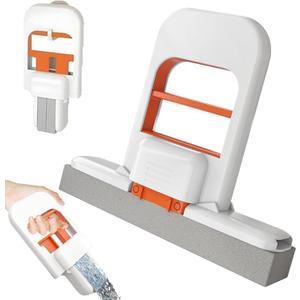 Mini Foldable Desktop Sponge Mop - Portable No-Mess Cleaning Pad for Small Spaces, Kitchen, Car Glass, Tile & Multi-Surfaces