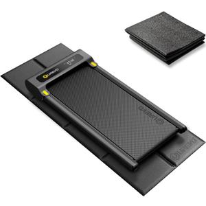 UREVO Foldable Treadmill Mat, Exercise Bike Mats for Home Gym Workout, Waterproof Non-Slip Exercise Equipment Mat Floor Protector for Indoor Cycles, Rowing Machine, Elliptical