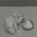 12 Pack Heart Shaped Dessert Cups with Lids and Spoons 4 oz Mini Plastic Dessert Container Appetizer Parfait Cups Clear Shooter Container for Valentine Wedding Serving Party