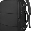 Taygeer Travel Laptop Backpack for Men Women, Airplane Approved Travel Backpack Suitcase with Usb Charging Port, Lightweight College 35l Luggage Bag 15.6inch Laptop Mochila Gifts for Business,Black, Large