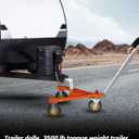 Trailer Dolly, 3500 lb Tongue Weight Trailer Mover with 2'' & 2-5/16'' Receiving Tongues, Angle Adjustable, Suitable for RV Boat Motorcycle Jet Ski