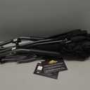 Cascade Mountain Tech Folding Camp Chair for Camping, Beach, Picnic, Barbqeues, Sporting Events with Carry Bag (Black)