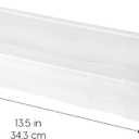 IRIS USA Pencil Case Boxes, 6-Pack, |Made in USA|, Plastic Bead Organizing Containers with Snap Lid for Arts, Crafts, Ephemera, Stickers, & Dance Cheer, Clear - Large
