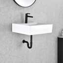 Bathroom Sink Stopper Bottle Trap, U-Shape 1-1/4 inch Slip Inlet Drain Complete Kit, Lavatory Sink Stopper Set NO Overflow, Matte Black, Pls Measure ur Sink Hole Size Before Order