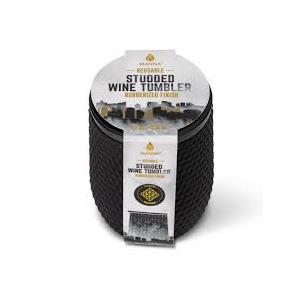 Manna Studded Wine Tumbler Black 12oz