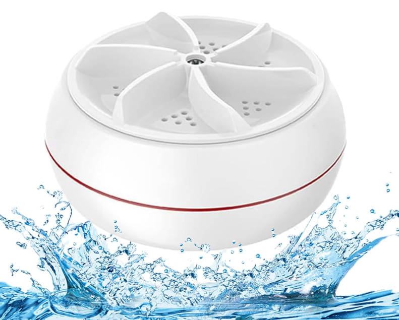 Mini portable USB Washing Machine | Sink Washing Machine Ultrasonic Turbo Washer for Clothes and Dishes. Perfect for Travel, Business, Camping, Home, College, RV, and Apartments