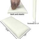 2 x YLL YLL Peel and Stick Headboard White Upholstered Wall Panels Pack of 4 Panels 3D Anti-Collision Wall Padding Wall Mounted headboard Soundproof Wall Panels