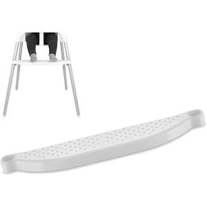 Generic High Chair Foot Rest, Adjustable, Polypropylene (PP), Non-Slip, Compatible with IKEA Antilop HighChair (White)