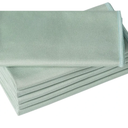 12 Pack Microfiber Glass Cleaning Cloth, 16 Inch X 16 Inch, Lint Free Quickly Clean Window, Glasses, Windshields, Mirrors, and Stainless Steel, Green