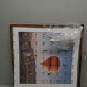Wood 24x24 Picture Frame with 20x20 Mat Deep Brown, Display 20x20 with Mat or 24x24 without Mat, Wood 24 by 24 Photo Frame, 24 x 24 Frame for Wall Hanging Display, Deep Brown
