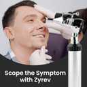 Zyrev Otoscope Oph Diagnostic Set - 36 Piece Medical and Nursing Student Otoscope/Opthalmoscope Diagnostic Kit - with Leather Case for Educational and Professional Settings (Regular)