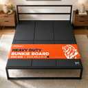 Heavy Duty Bunkie Board King Size (76x80) - Under Bed Support, Black