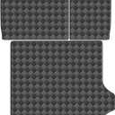 Cargo Mat & Backrest Mats for 2022-2026 Jeep Grand Cherokee 5 Seat Accessories, All Weather Waterproof Rear Cargo Liner Rear Trunk Liner Back Seat Cover Protector