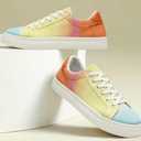 Canvas Shoes for Women and Men Low Top Lace Up Shoes Comfortable Tennis Shoes, Women's Fashion Sneakers Classic Casual Shoes, Size 8W/6.5M