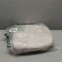 AAAAAcessories D-Shaped Chair Cushions, 2" Thick Dining Chair Pads with Ties and Removable, Machine-Washable Cover, 17" x 16", Set of 2, Natural Linen