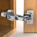 2 Pack Face Frame Full Overlay 175 Degree Lazy Susan Hinge, Clip ON Plate, Chibery Soft Close Multi-Pivot Concealed Hardware for Corner Kitchen Cabinet, Cupboard Folded, Folden Door, Closets