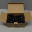 Christmas Light Clips for Outside, 100 Count Quick Spring Clip for Holiday Lights Decorations, Shatterproof, Mount to Shingles and gutters, Works with C7 C9 String Lights for Roof, Fence, Black