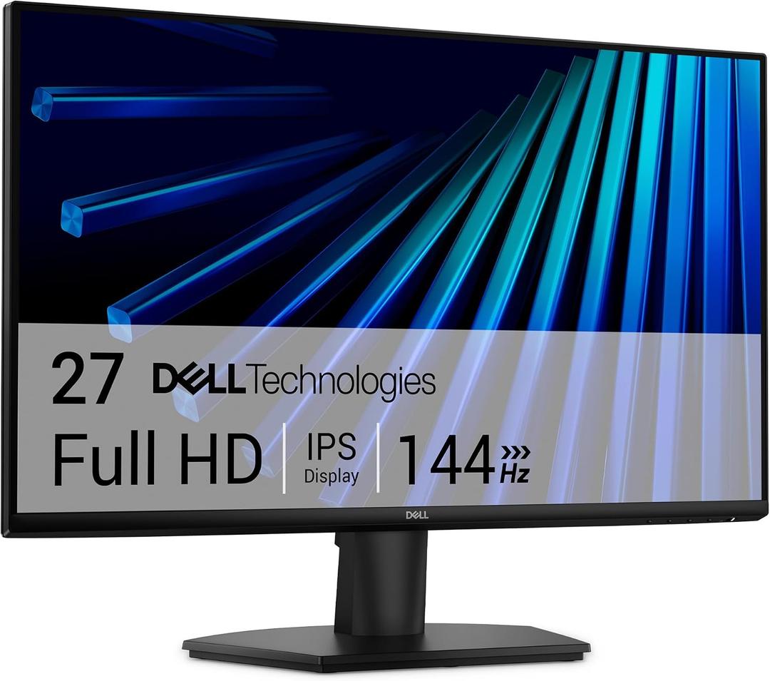Dell 27 Monitor - SE2726H - 27-inch FHD (1920x1080) 144Hz 1ms Display, in-Plane Switching (IPS) Technology, AMD FreeSync, TV 3-Star 2X HDMI, Tilt