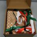 JOYIN 36 PCS Christmas Cookie Boxes for Gift Giving, Brown Bakery Treat Boxes with Window, 4" x 4" x 2.5" Gift Wrap Box for Xmas Holiday Party Favor Pastries, Cupcakes, Donuts, Brownies, Donuts 