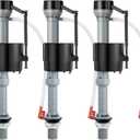 Saillong 3 Pack Toilet Fill Valve Replacement, Height Adjustable Universal Toilet Tank Flusher Replacement Kit, Leak-Proof Easy Install Fill Valve Repair Kit